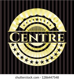 Centre gold badge