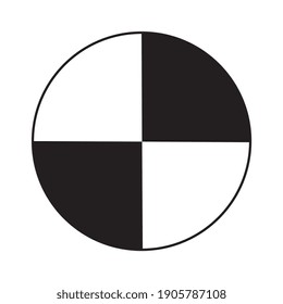 Centre Of Gravity Icon, Packaging Symbol