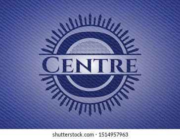 Centre jean background. Vector Illustration. Detailed.