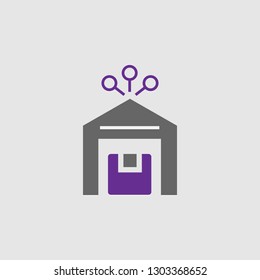  Centre, parcel icon. Element of Delivery and Logistics icon for mobile concept and web apps. Detailed  Centre, parcel icon can be used for web and mobile