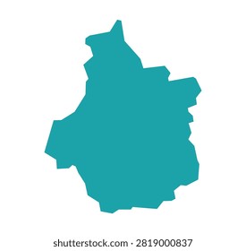 Centre Val de Loire Map Green Vector Illustration of French Region