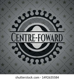 Centre-foward dark icon or emblem. Vector Illustration. Detailed.
