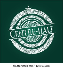 Centre-half with chalkboard texture