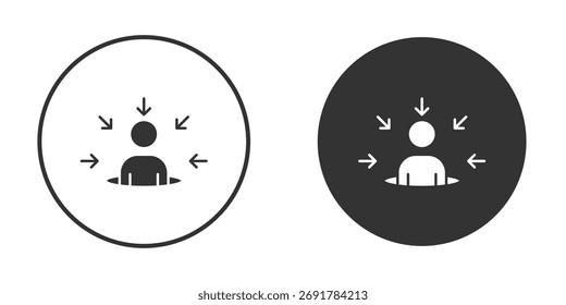 Centric consumer icon. filled flat sign for mobile concept. Vector graphics