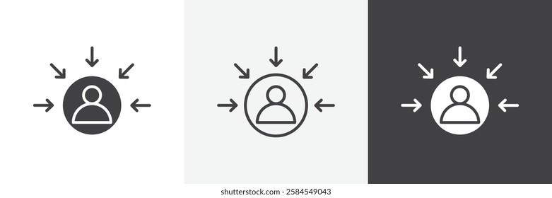 Centric consumer icons graphics pack vectors.