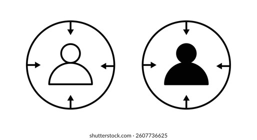 Centric consumer icons vectors graphic designs