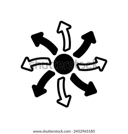 Centrifugal Force  icon in vector. Logotype
