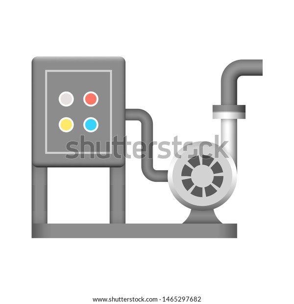 Centrifugal Pump Electrical Control Power Distribution Stock Vector ...