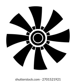 Centrifugal Pump Impeller Vector Illustration