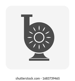 Bomba de agua para la distribución de la vectores de agua diseño de icono.