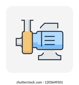 Centrifugal Pump Vector Icon Powered By Stock Vector (Royalty Free ...