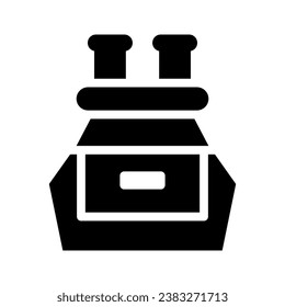 centrifuge glyph icon illustration vector graphic. Simple element illustration vector graphic, suitable for app, websites, and presentations isolated on white background