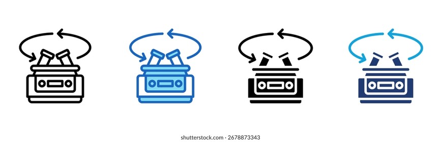 Icono de centrífuga Multi Style Ilustración vectorial