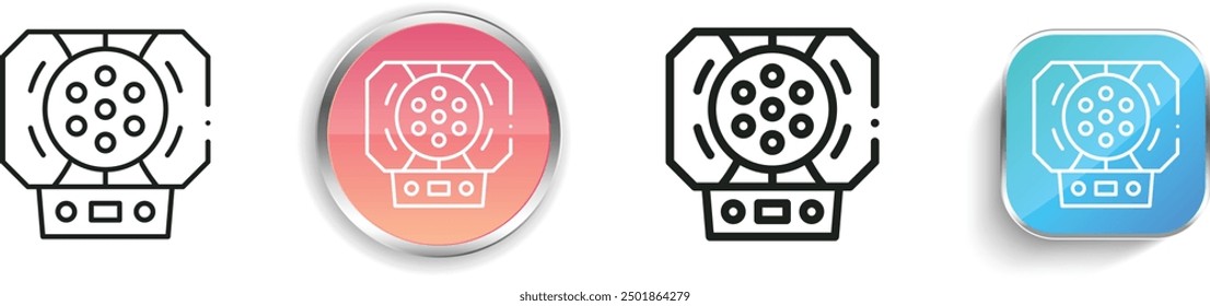 centrifuge icon. Thin Linear, Regular and Button Style Design Isolated On White Background