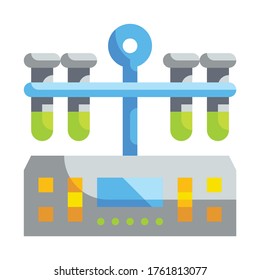 Icono Centrifuge Machine Flat. Concepto de laboratorio.
