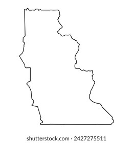 Centro Sur province map, administrative division of Equatorial Guinea. Vector illustration.