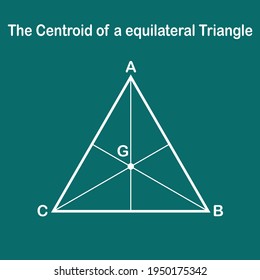 Centroid Equilateral Triangle Stock Vector (Royalty Free) 1950175342 ...