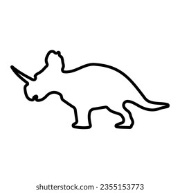 centrosaur icon isolated on white aphids, vector illustration.