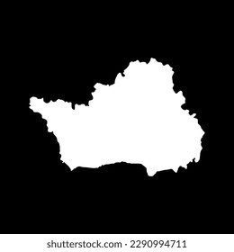 Centru development region map, region of Romania. Vector illustration.