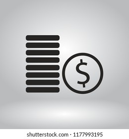 cents vector icon 10 eps