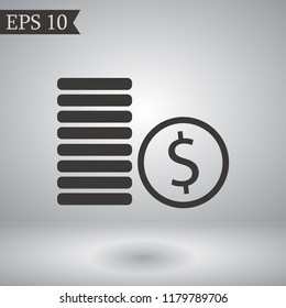 cents vector icon 10 eps
