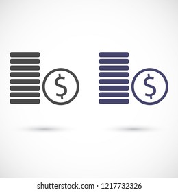 cents vector icon 10 eps