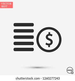 cents vector icon 10 eps