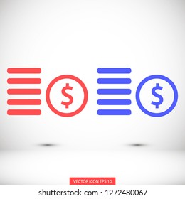 cents vector icon 10 eps