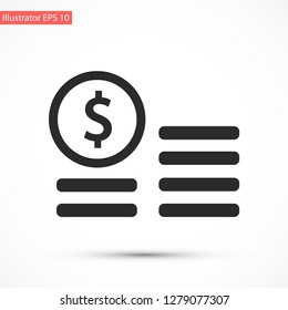 cents vector icon 10 eps