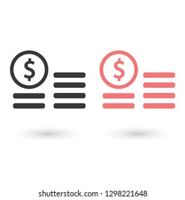 cents vector icon 10 eps