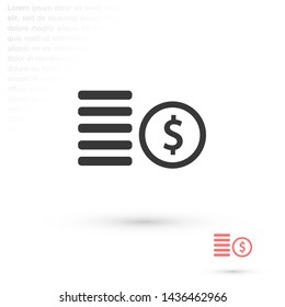cents vector icon 10 eps , Lorem ipsum Flat design
