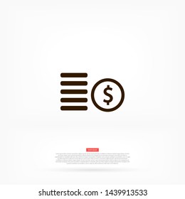 cents vector icon 10 eps , Lorem ipsum Flat design