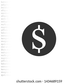 cents vector icon , Lorem ipsum flat design