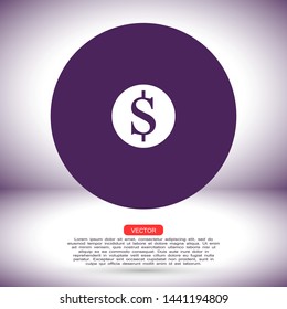 cents vector icon , Lorem ipsum flat design