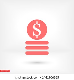 cents vector icon , Lorem ipsum flat design