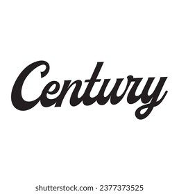 century text on white background.