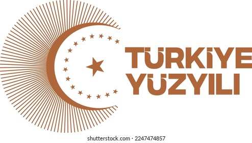 Century of Turkey, Türkiye Yüzyılı logo, vector