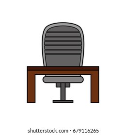 CEO chair with desk