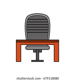 CEO chair with desk