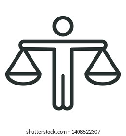 ceo founder - minimal line web icon. simple vector illustration. concept for infographic, website or app.