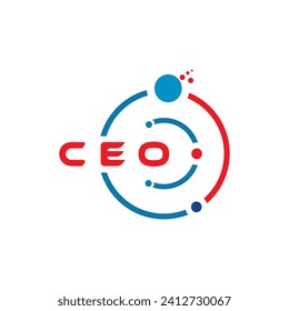 Diseño del logotipo de la tecnología de carta de CEO sobre fondo blanco. Concepto del logotipo de IT con iniciales creativas del CEO. Diseño de cartas de CEO. 