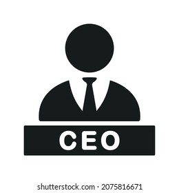Ceo manager icon. Illustration vector