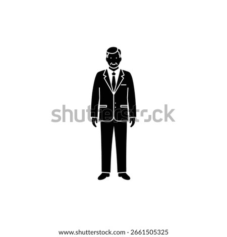 CEO Standing with Authority in Corporate Environment