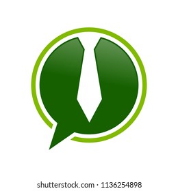 CEO Talk Bubble Chat Green Symbol Design