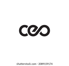 CEO Typhography logo design Monogram - Shutterstock ID 2089159174
