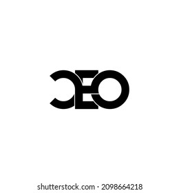 Ceo Typography Letter Monogram Logo Design