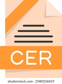 CER Flat Style Icon Design