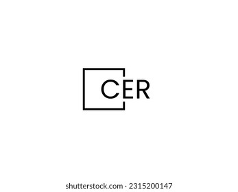 CER Letter Initial Logo Design Vector Illustration