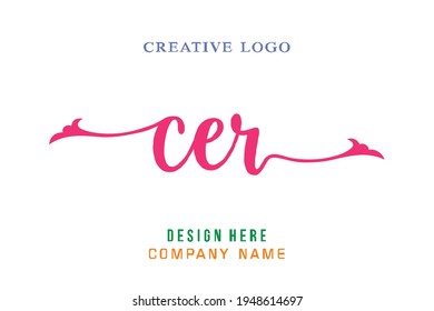 CER lettering logo is simple, easy to understand and authoritative