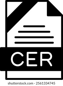 CER Solid Style Icon Design